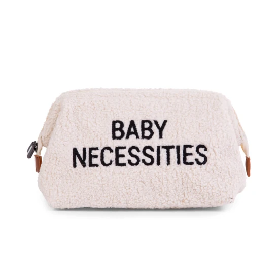 Childhome Baby Necessities Teddy Off White – toaletná taška 27×13×15 cm
