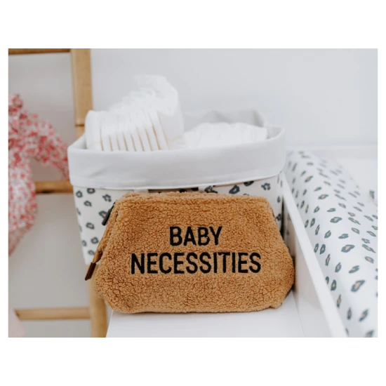 Childhome Baby Necessities Teddy Beige – toaletná taška 27×13×15 cm