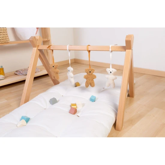 Childhome Natural – drevená hrazda Tipi Play na závesné hračky