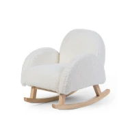 Detské hojdacie kreslo Teddy Off White