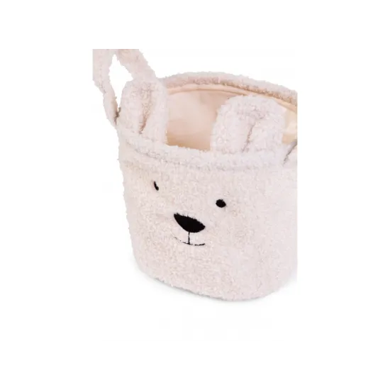 Kôš na hračky Teddy Off White 25x20x20 cm