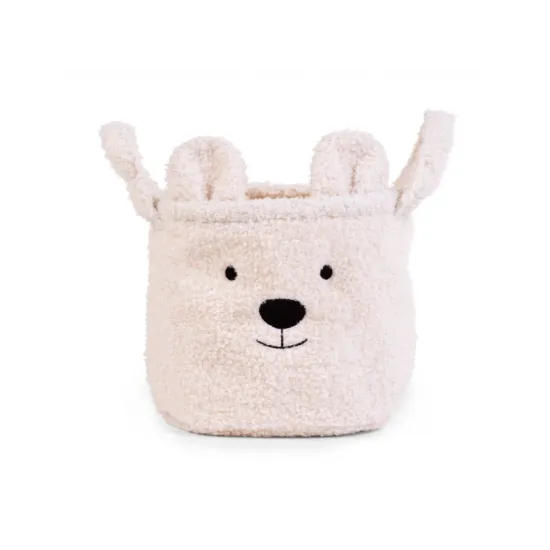 Kôš na hračky Teddy Off White 25x20x20 cm