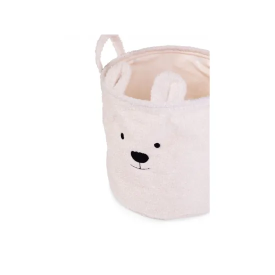Kôš na hračky Teddy Off White 30x30x30 cm