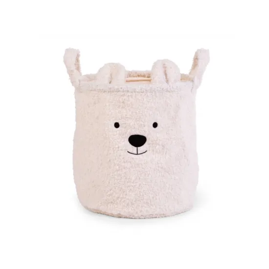 Kôš na hračky Teddy Off White 30x30x30 cm