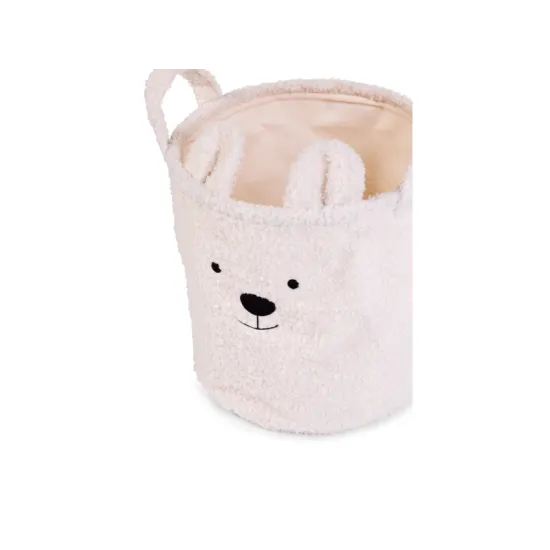 Kôš na hračky Teddy Off White 40x40x40 cm