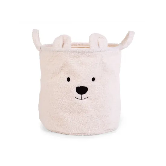 Kôš na hračky Teddy Off White 40x40x40 cm