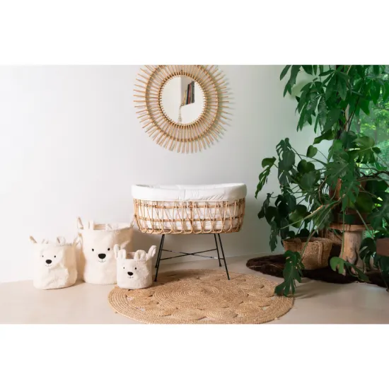 Kôš na hračky Teddy Off White 40x40x40 cm
