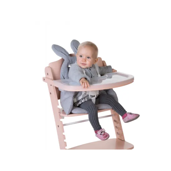 Sedacia podložka do detskej stoličky Rabbit Jersey Grey