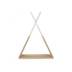 Polica na stenu Tipi Natural White