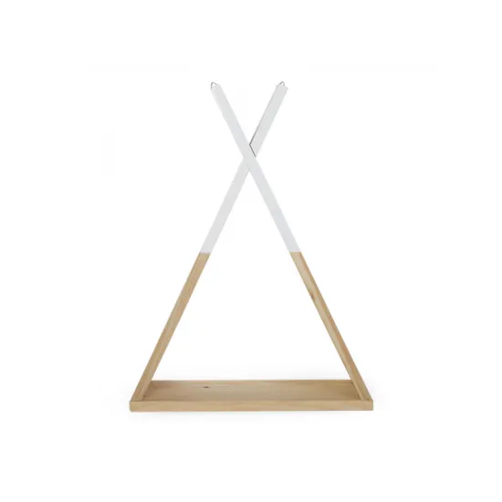 Polica na stenu Tipi Natural White