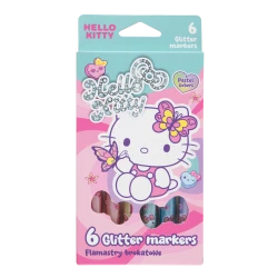 Trblietavé fixky Hello Kitty Pastel Pink 6 ks