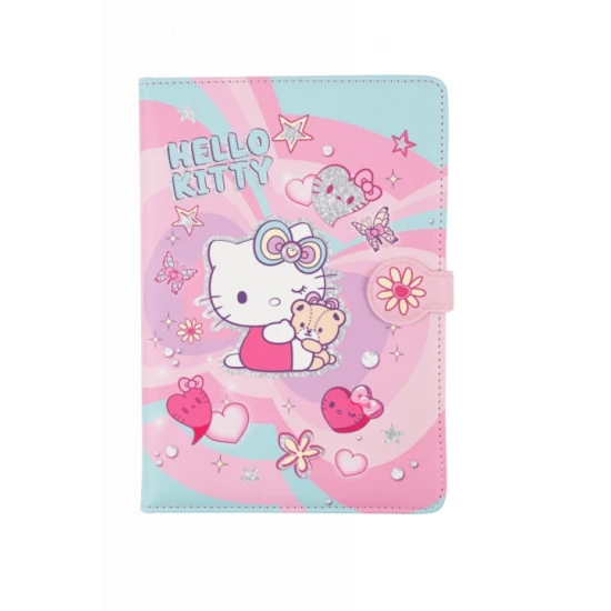 Zápisník so zapínaním na magnet Heart Hello Kitty Pastel Pink