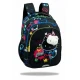 Školská taška Jerry 38 cm Hello Kitty Neon Black