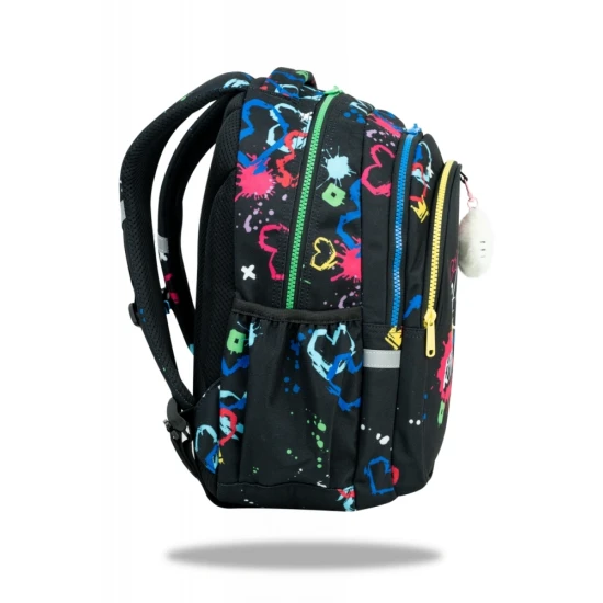 Školská taška Jerry 38 cm Hello Kitty Neon Black