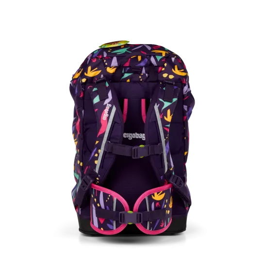 Školská taška Ergobag Prime Jungle pre deti, rastúci batoh s ekologickými materiálmi, ergonomickým dizajnom a reflexnými prvkami pre maximálne pohodlie a bezpečnosť.
