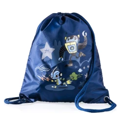 Športový sťahovací vak Robot Game Blue
