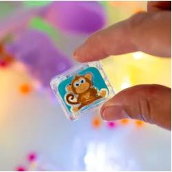 Senzorické svietiace kocky do vody ZOO