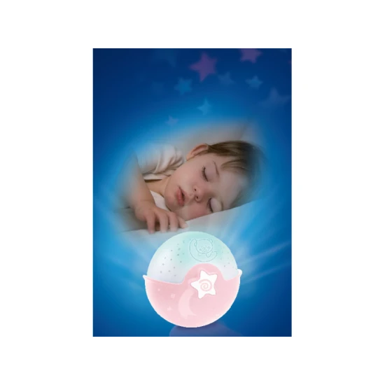 Nočná lampička s projekciou pre pokojný spánok vášho bábätka.