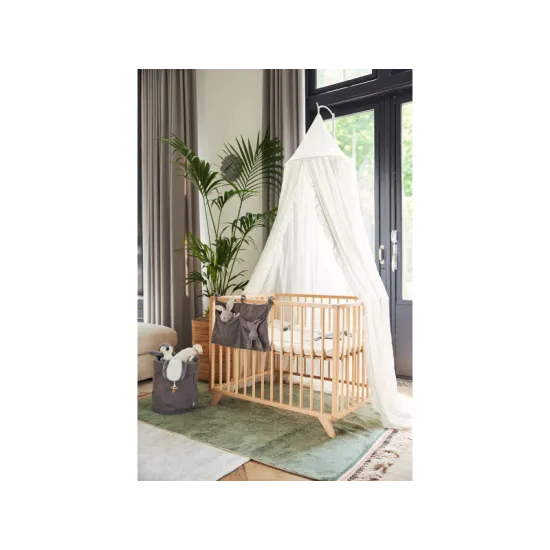 Nebesá nad postieľku Vintage 245 cm Ruffle Ivory