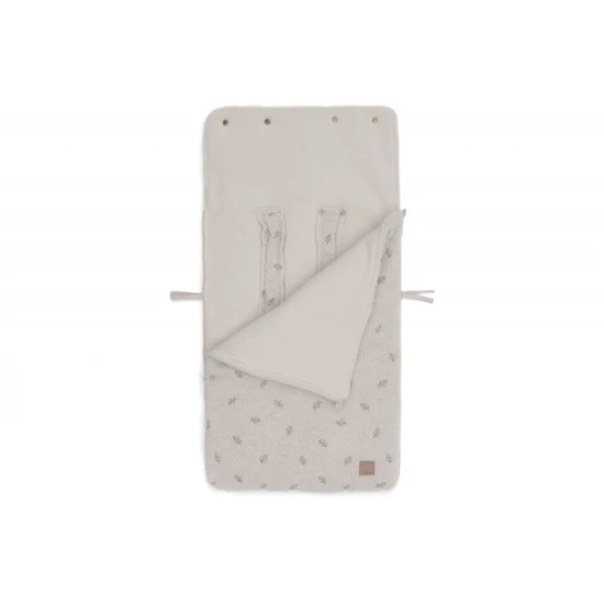 Plyšový fusak do autosedačky s výšivkou a jemným fleecovým vnútrom pre maximálne pohodlie bábätka.