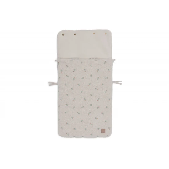 Plyšový fusak do autosedačky s výšivkou a jemným fleecovým vnútrom pre maximálne pohodlie bábätka.