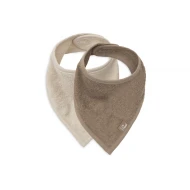 Podbradník bandana 2ks Sand / Milky Coffee