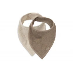 Podbradník bandana 2ks Sand / Milky Coffee