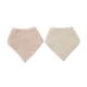 Podbradník bandana 2ks Silk Rose / Sand