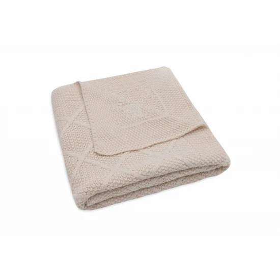 Deka 75x100cm Check Knit Oatmeal
