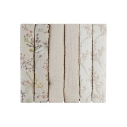 Plienky mušelínové 30x30 cm 6ks Secret Garden Beige