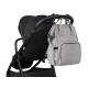 Prebaľovací batoh Siena Light Grey - KikkaBoo 31108020113KB