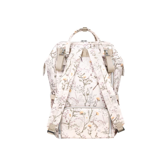 Prebaľovací batoh Siena Luxe Secret Garden Beige - KikkaBoo 31108020119KB