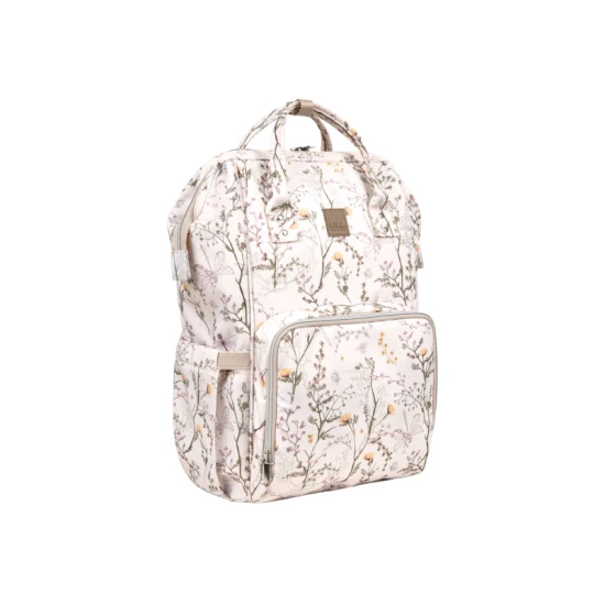 Prebaľovací batoh Siena Luxe Secret Garden Beige - KikkaBoo 31108020119KB