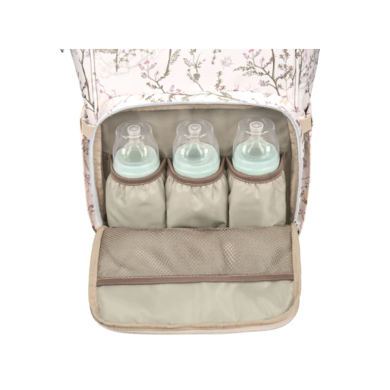 Prebaľovací batoh Siena Luxe Secret Garden Beige - KikkaBoo 31108020119KB