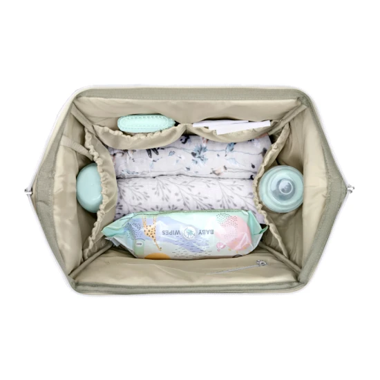 Prebaľovací batoh Siena Luxe Secret Garden Beige - KikkaBoo 31108020119KB