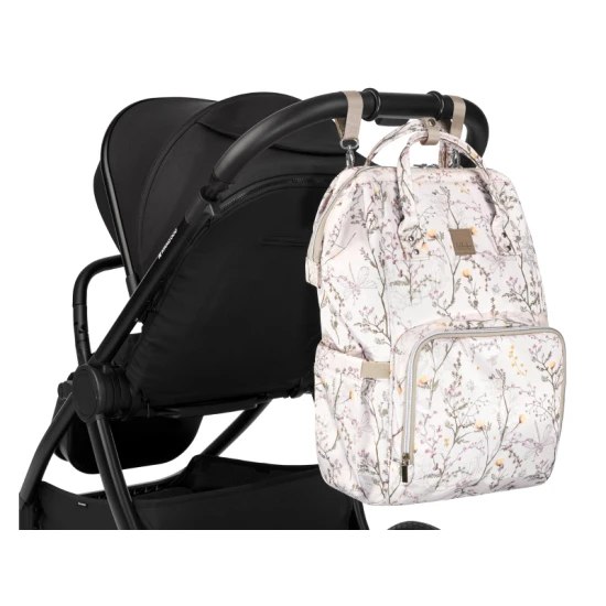 Prebaľovací batoh Siena Luxe Secret Garden Beige - KikkaBoo 31108020119KB