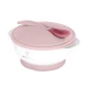 Miska s prísavkou, viečkom a lyžičkou s tepelným senzorom Pink - KikkaBoo 31302040076KB