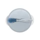 Miska s prísavkou, viečkom a lyžičkou s tepelným senzorom Blue - KikkaBoo 31302040126KB