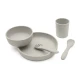 Jedálenská sada 5-dielna Platinum Silicone Sand - KikkaBoo 31302050002KB