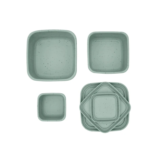Sada boxov na desiatu 3 ks Platinum Silicone Sage - KikkaBoo 31302050009KB