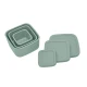 Sada boxov na desiatu 3 ks Platinum Silicone Sage - KikkaBoo 31302050009KB