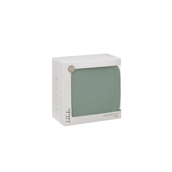 Sada boxov na desiatu 3 ks Platinum Silicone Sage - KikkaBoo 31302050009KB