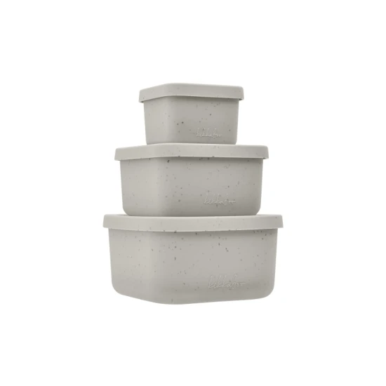 Sada boxov na desiatu 3 ks Platinum Silicone Sand - KikkaBoo 31302050010KB