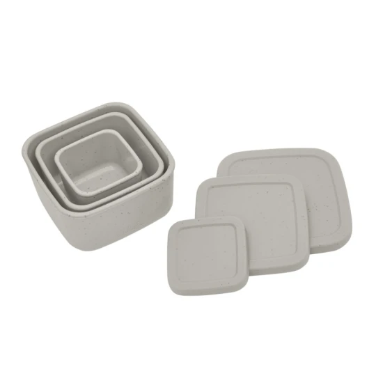 Sada boxov na desiatu 3 ks Platinum Silicone Sand - KikkaBoo 31302050010KB