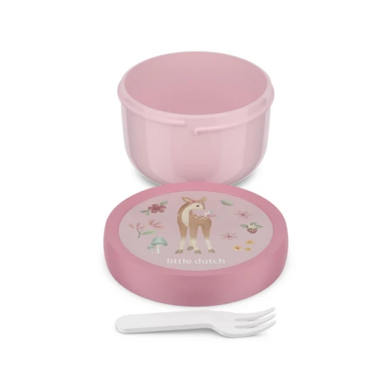 Praktický desiatový box s vidličkou pre deti – Fairy Garden Little dutch