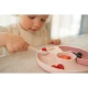 Bezpečný a odolný detský delený tanier Fairy Garden vhodný do umývačky aj mikrovlnky