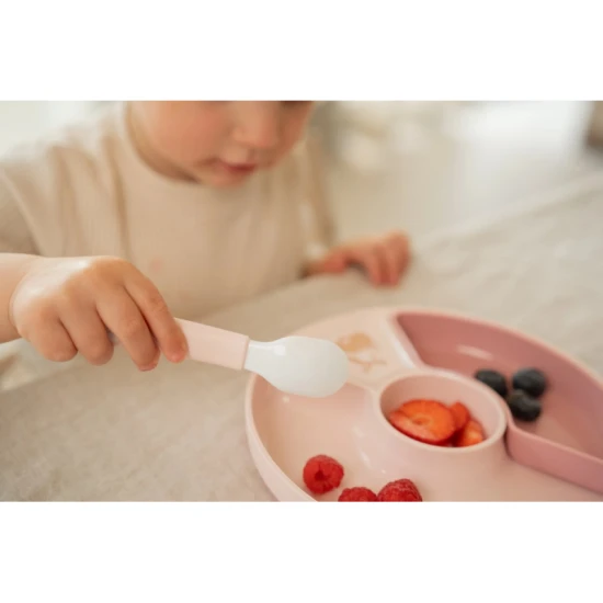 Bezpečný a odolný detský delený tanier Fairy Garden vhodný do umývačky aj mikrovlnky