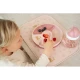 Bezpečný a odolný detský delený tanier Fairy Garden vhodný do umývačky aj mikrovlnky