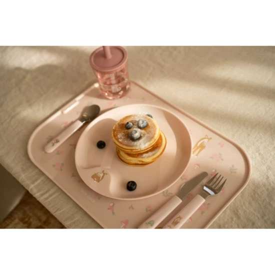 Detský príbor Fairy Garden: Prvé samostatné stolovanie s rozprávkovou eleganciou!