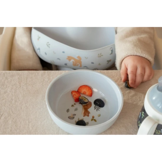 Detský silikónový podbradník Little dutch – Vhodný do umývačky aj na cestovanie